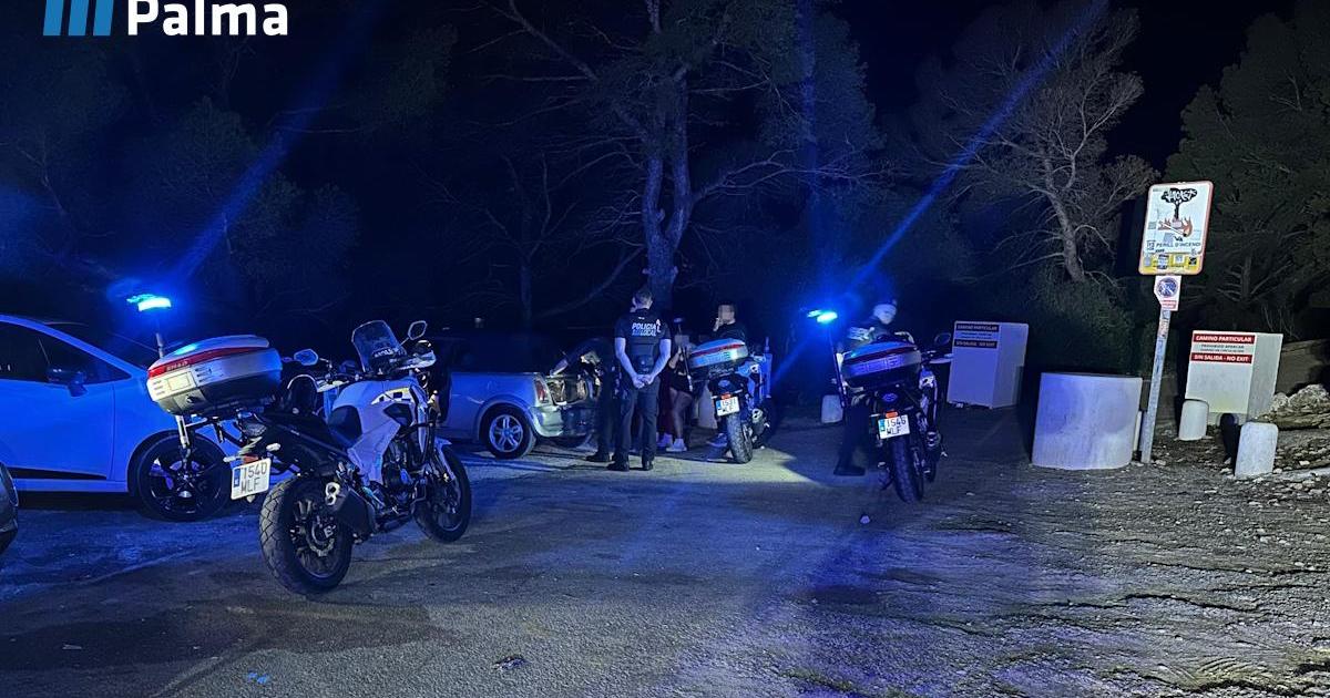 Segunda actuación en una semana contra los botellones en Na Burguesa: 20 multados