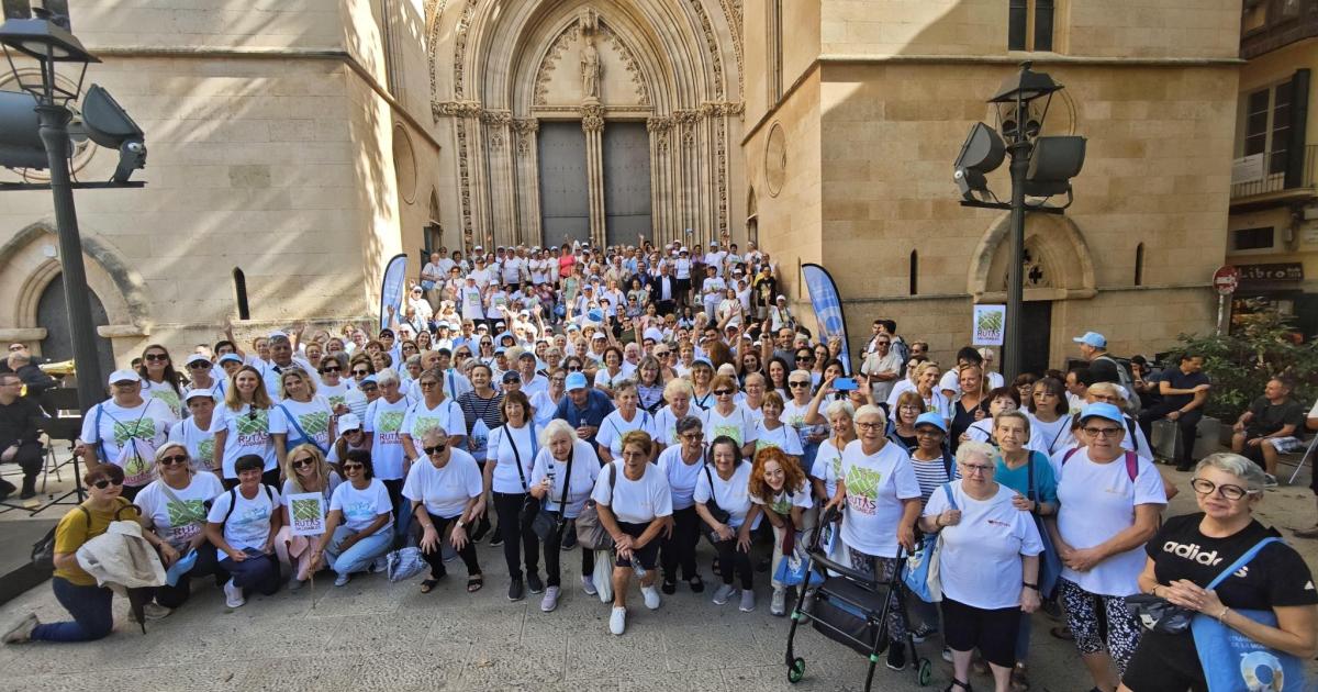 Gran participación en la ruta saludable