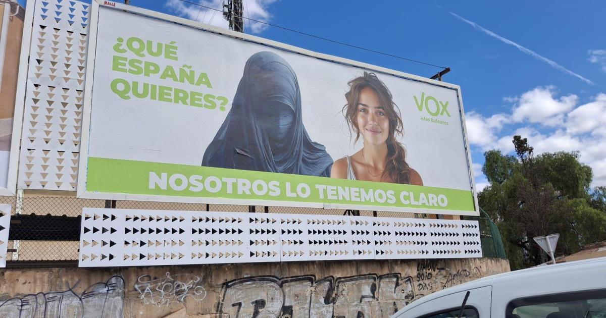 El polémico cartel de Vox podría vulnerar la ordenanza cívica
