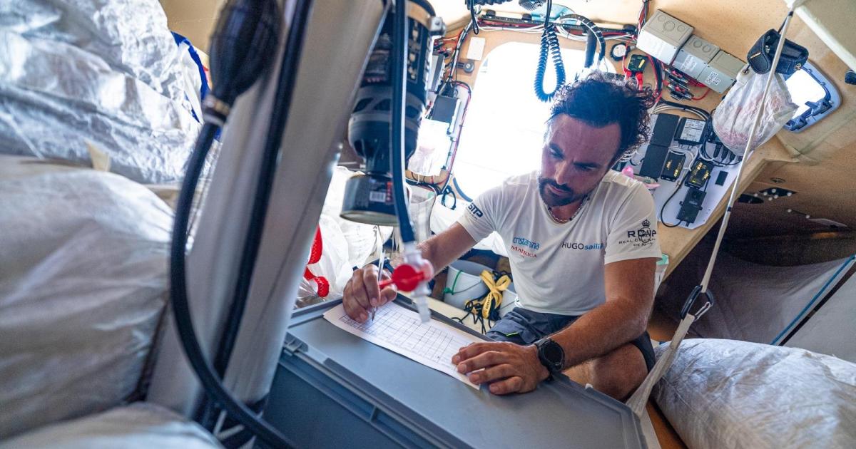 Hugo Ramón y la Mini Transat, víctimas del huracán Gabrielle