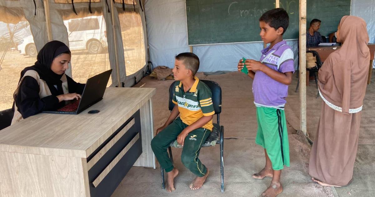 Vecinas de Inca logran crear una escuela en Gaza