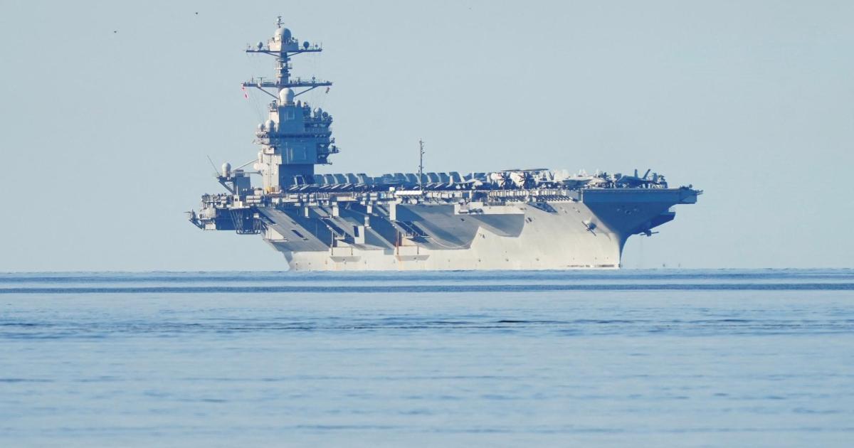 Esquerra Unida se opone a que el portaaviones estadounidense USS Gerarld R. Ford recale en Palma