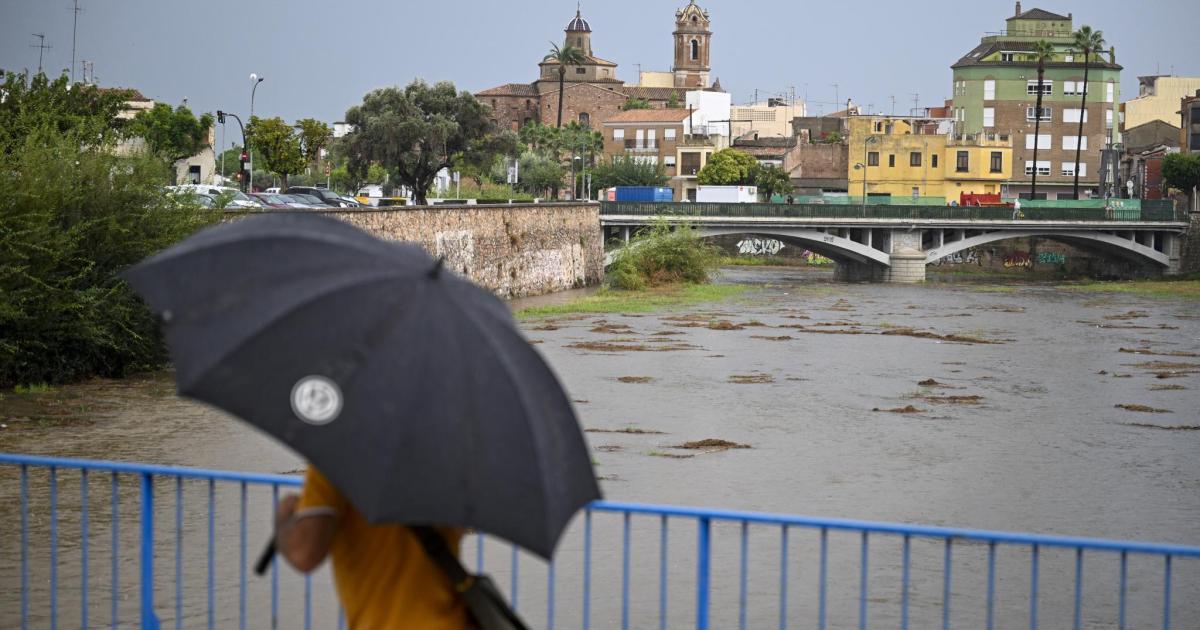 El temporal de lluvias deja un acumulado en Gandia de 356,8 l/m2 en doce horas
