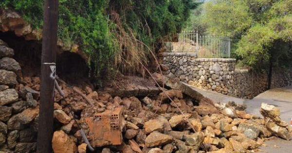 Las fuertes lluvias en el norte de Mallorca provocan una docena de incidencias