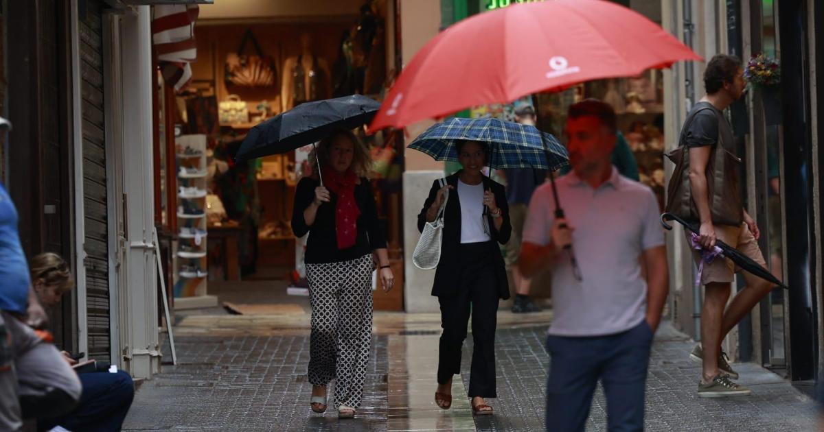 ExGabrielle se desplaza al este y la Aemet reduce las alertas en Mallorca: estás son las zonas en las que aún puede llover con fuerza