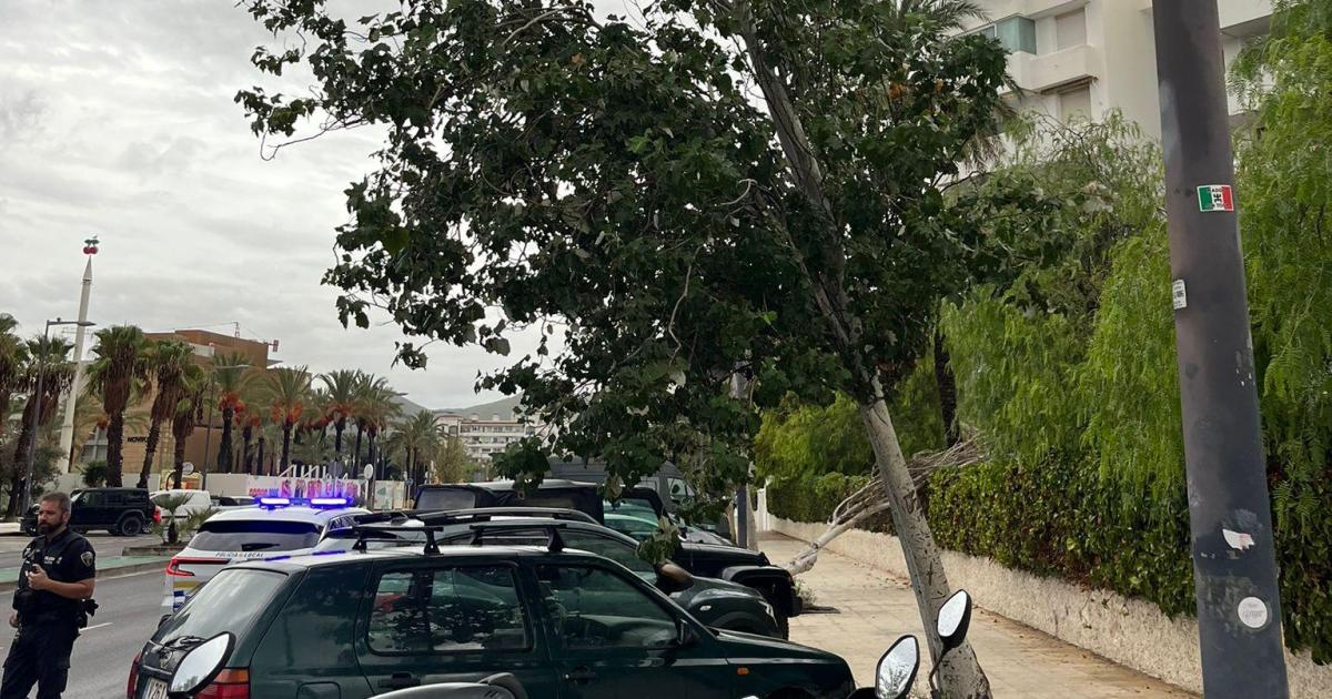 Ibiza registra el mayor número de incidencias provocadas por las lluvias de Baleares