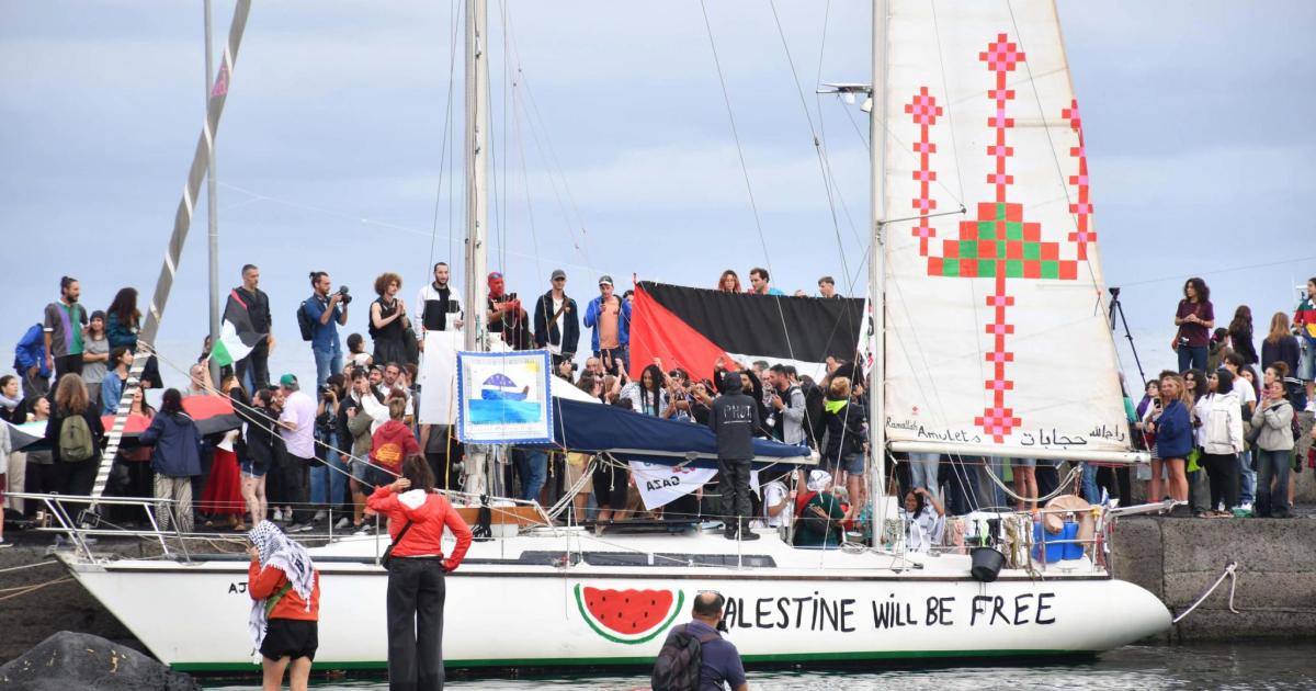 La flotilla a Gaza llega a la zona de riesgo y avisa de que el buque español puede llegar «tarde»