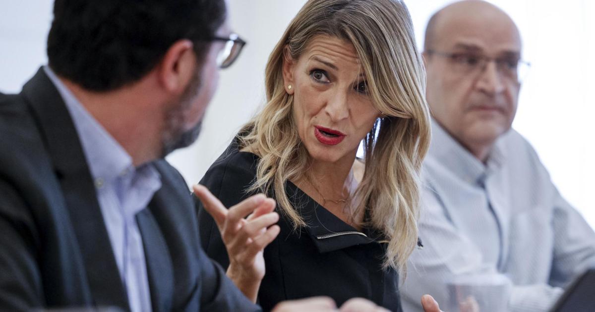 Yolanda Díaz urge al Gobierno a apoyar la Flotilla ya que sus vidas «corren riesgo»