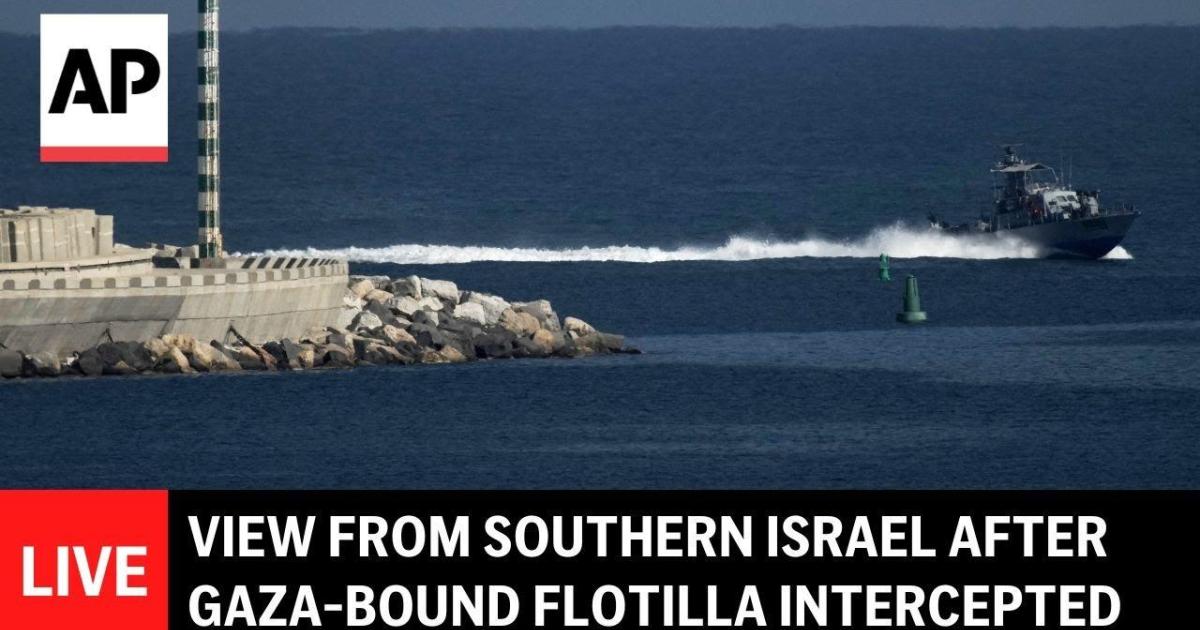 Sigue en directo desde la costa israelí la llegada de los otros barcos de la Flotilla Sumud