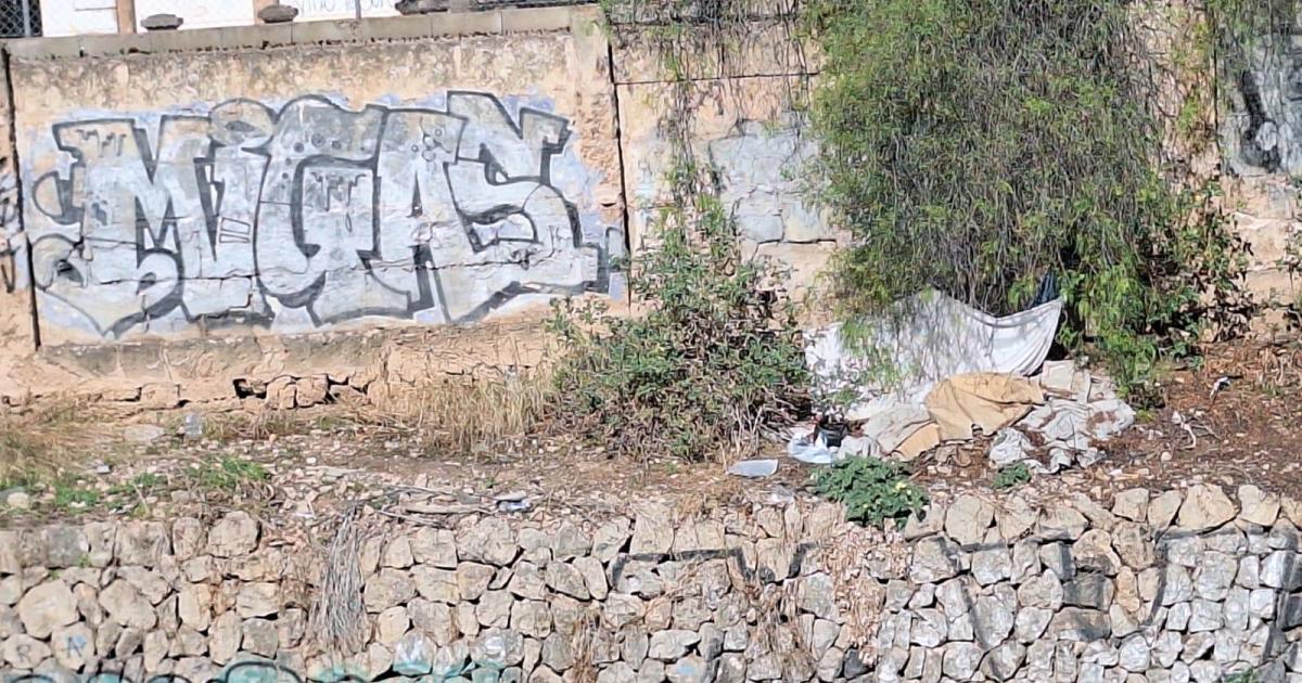 Vivir al pie de un torrente de Palma, otra sorprendente imagen en Sa Riera