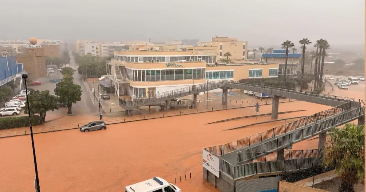 Ibiza, desbordada: la lluvia pulverizó todos los récords y sumió la isla en el caos