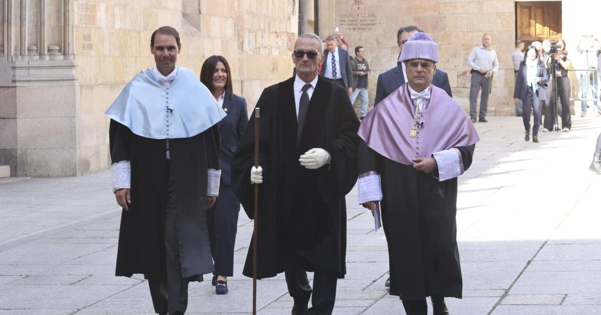 Nadal, doctor honoris causa por la Universidad de Salamanca, defiende el deporte como puente de «cordialidad y respeto»