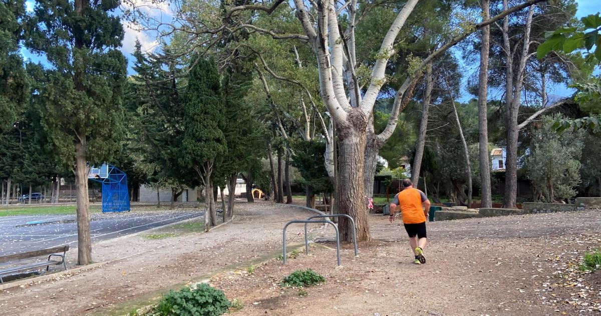 Las familias de Sóller denuncian «precariedad y peligro» en el campo de atletismo donde entrenan los niños