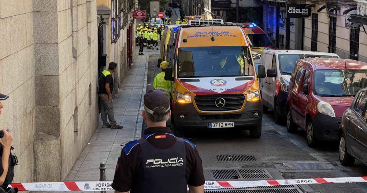 Derrumbe de un edificio en obras en el centro de Madrid: Al menos cuatro desaparecidos