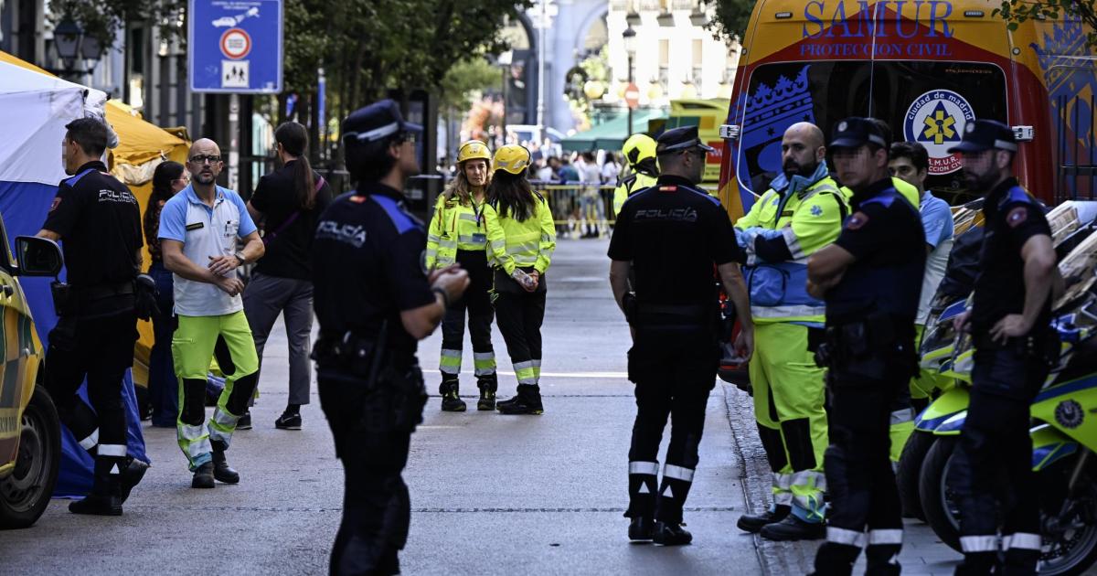 Cuatro muertos al derrumbarse un edificio en obras en el centro de Madrid