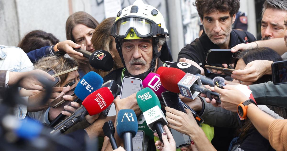 Un colapso en la terraza de la quinta planta causó el derrumbe en el centro de Madrid