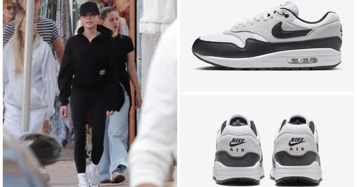 Victoria Beckham completa su look deportivo para pasear con Mallorca con unas zapatillas Nike de 150 euros
