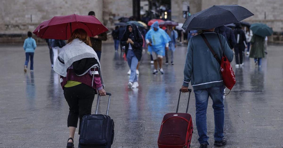 La lluvia cae con fuerza en la provincia de Alicante, con 91 l/m2 en Relleu y 72 l/m2 en Orxeta en poco más de una hora