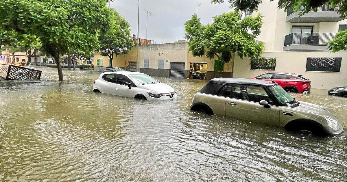 La dana Alice no da tregua y toda Mallorca sigue este domingo en alerta por fuertes lluvias y tormentas