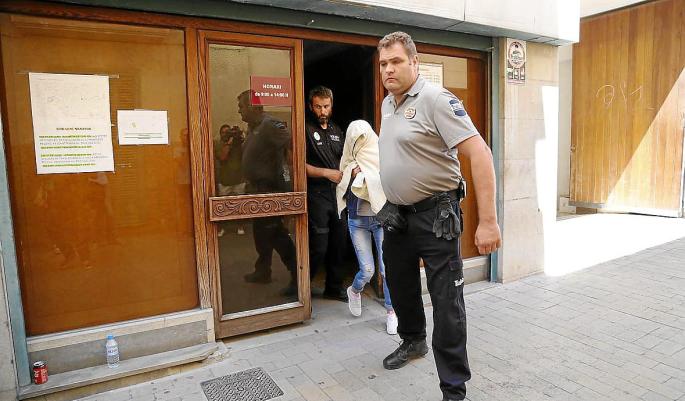 La conductora, en los juzgados de Manacor