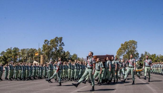 Homenaje al legionario fallecido