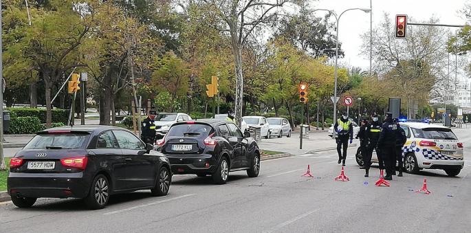 Controles de la Policía Local de Palma