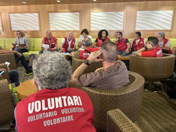 El desembarco del mayor convoy mallorquín: «Hasta el momento ha sido fácil, ahora viene lo difícil»