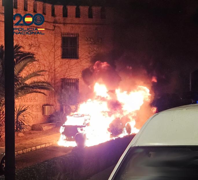 Detenidos los autores del incendio de un incendio en Pueblo Español