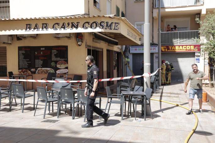 Un herido tras declararse un incendio en la cocina de un bar de Palma
