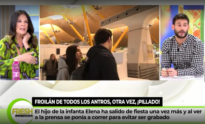 Froilán se va a Abu Dabi: su despedida de la mallorquina Belén Perea en el aeropuerto