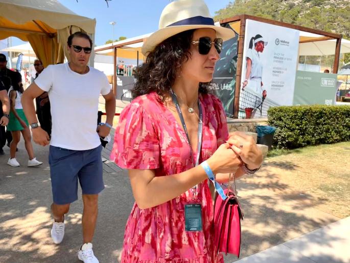Rafa Nadal, Mery Perelló y Carlos Moyà, espectadores de excepción del ATP Mallorca Championships