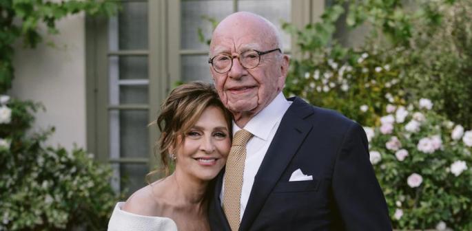 El magnate Rupert Murdoch se casa por quinta vez a los 93 años