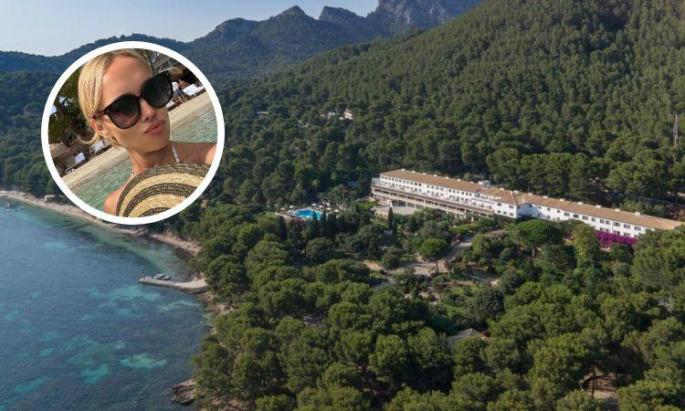 Patricia Conde en el hotel Four Seasons Formentor.