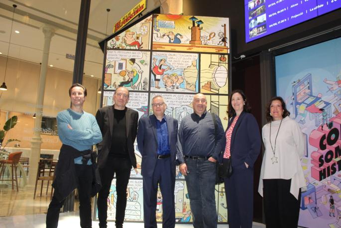 Àlex Fito, Vicent Sanchis, Bernat Mahé, Jaume Vaquer, Isabel Salgado y Joana Artigues.