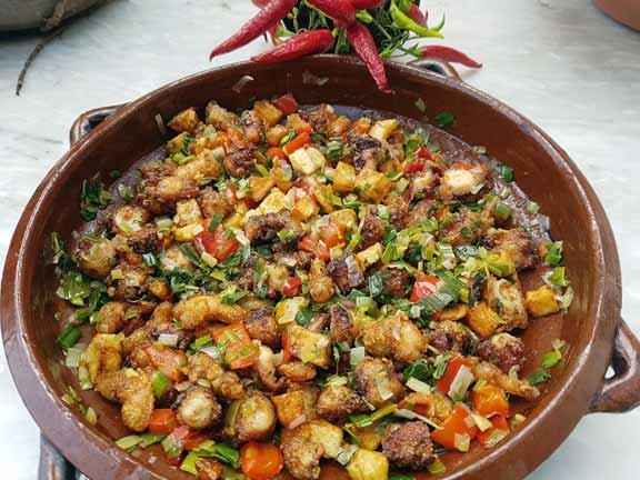 Frito de pulpo a la antigua