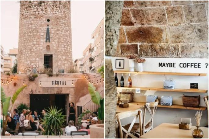 Santal, café de especialidad dentro de un molino del siglo XV en el corazón de Palma